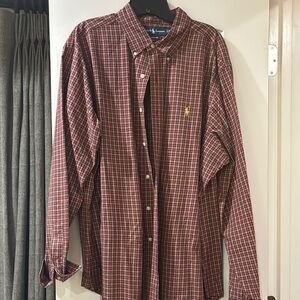 Polo by Ralph Lauren Men's Red Checkered Shirt